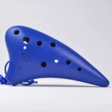 Tng Ocarina Двенадцать полюсов средний звук C Пластическая смола 12 -яма Ac Ocarina Учебное музыкальное инструмент 埙 Бесплатное озеро