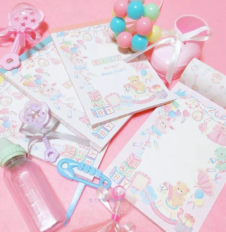 [【便签分装】日本贵牌 hacchi usagi 兔兔小熊便签软妹少女]