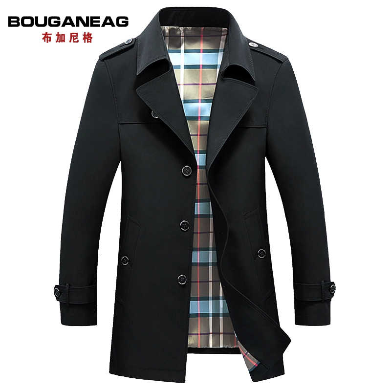 Áo gió thương hiệu Buganig giữa năm 2020 dành cho doanh nhân Hàn Quốc giản dị mùa thu và áo khoác mùa đông - Áo gió