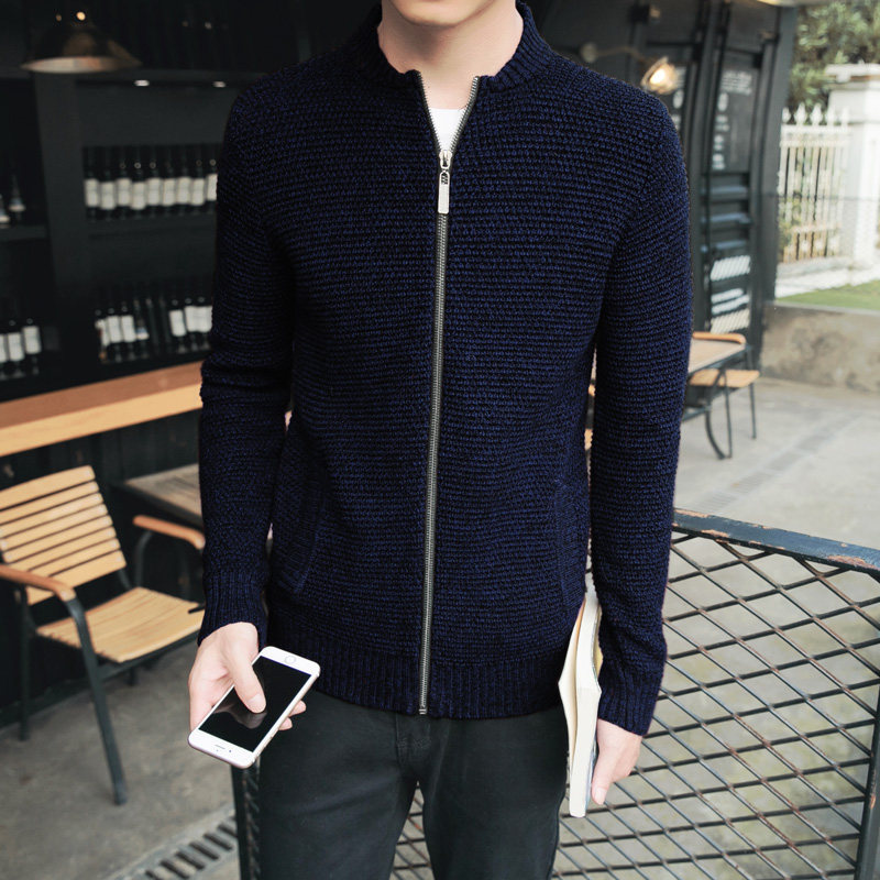 2016秋冬新款男士开衫毛衣韩版针织衫修身上衣男8980-p75