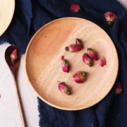 Phong cách nhật bản gỗ rắn khay hộ gia đình vòng cup khay nhỏ bằng gỗ bánh trái cây món ăn bằng gỗ trái cây sấy khô tấm gỗ