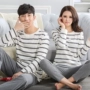 Mùa thu và mùa đông vài bộ đồ ngủ kích thước lớn mùa xuân và mùa thu mùa đông bông couple đồ ngủ dài tay nam giới và phụ nữ mô hình bông dịch vụ nhà đồ ngủ bộ đồ ngủ ngộ nghĩnh