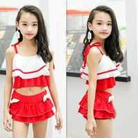 Trẻ em mới của chia áo tắm Hàn Quốc dễ thương dễ thương cô gái trung con cậu bé lớn sling đồ bơi boxer váy áo tắm đồ bơi cho be gái 10 tuổi