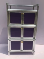 Пурпурный квадратный тройной шкаф в общей сложности четыре слоя