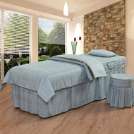 Hàn quốc da cotton vẻ đẹp trải giường bốn bộ của Châu Âu cơ thể massage vật lý trị liệu beauty salon giường đơn bìa đơn giản