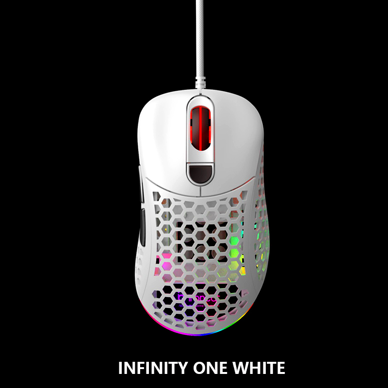 White Side CutoutINFINITYONE because Kurt Electronic competition Lightweight DIY mould turn wired mouse 3389