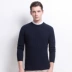 Áo len cashmere cổ tròn nam Hengyuanxiang áo len dài tay mới trung niên nam mùa thu và áo len ấm áp áo len - Kéo qua Kéo qua