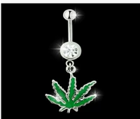 Кленовый лист, пирсинг для пупка