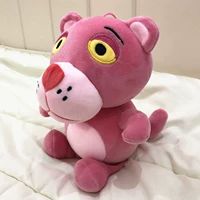 Pink Naughty Leopard Doll Bọt hạt Nanoparticle Pink Leopard Plush Đồ chơi mềm Bông tuyết hạt - Đồ chơi mềm thế giới gấu bông