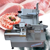 Тип 32 Full -Automatic Lamb Rolce Slices Вырезать говядину тонкую нарезанную нарезанную замороженную мясную рулон Электрический режущий кусочки мяса коммерческие