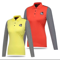 Ưu đãi đặc biệt 2019 xuân mới Hàn Quốc mua quần áo golf nữ SEBASTIA * áo thun sọc dài tay - Thể thao sau bộ quần áo adidas