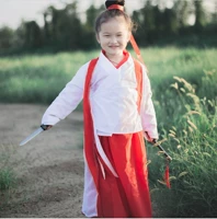 Westward Journey Trang phục nhiếp ảnh của trẻ em Trang phục cổ tích Zixia Lắc cùng cô gái Hanfu Trang phục nữ Hiệp sĩ - Trang phục đầm trẻ em cao cấp
