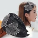 Hàn Quốc rộng vành tóc hoop tóc bao gồm tóc trắng rhinestone vải ngọt ngào Sen nữ khí chất kẹp tóc headband trang sức tóc phụ nữ - Phụ kiện tóc