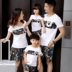 Cha mẹ và con mặc mùa hè 2018 làn sóng mới đầy đủ gia đình nhà ba mảnh phù hợp với mẹ và con gái nữ ngắn tay T-Shirt mùa xuân Trang phục dành cho cha mẹ và con