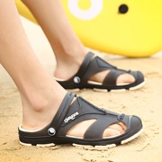 Của nam giới mùa hè chân với dép gót chân và dép nhựa nhẹ bãi biển giày của nam giới cá tính dép chống trượt lội xu hướng
