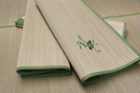 Gập đôi thảm xanh tự nhiên 1,8 1,5 1,35 1,2 1,0 0,9 m single ghế ký túc xá - Thảm mùa hè chiếu tre nhỏ