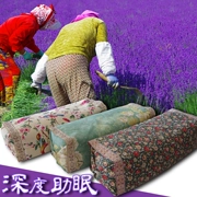 Gối hoa oải hương giúp giấc ngủ cải thiện chứng mất ngủ cotton cũ vải thô kiều mạch vỏ Trung Quốc có thể điều chỉnh gối chăm sóc - Gối