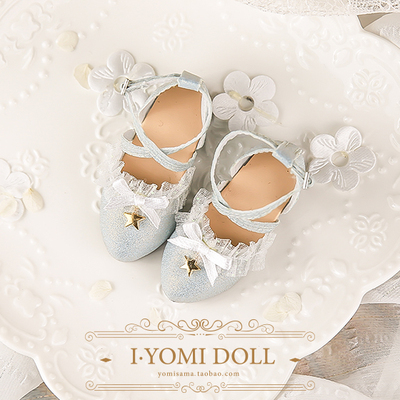 taobao agent [Youmi BJD] 1/4 1/6 point MDD giant baby YOSD starry sky dot sand chiffon intersection with flat sandals