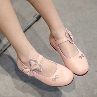 Детская обувь для кожаной обуви для принцессы, осенняя, подходит для подростков, в корейском стиле