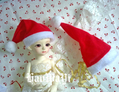 taobao agent *Good baby clothes*bjd doll doll Christmas hat 3 minutes, 4 minutes, 6 minutes, 8 points, 12 points, to be non -human