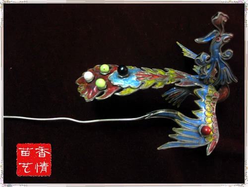 Феникс 凤/Guizhou Miao Head Dewelry Head Fork/Имитация старая булочка/кинораулисты/ретро/суд/суд
