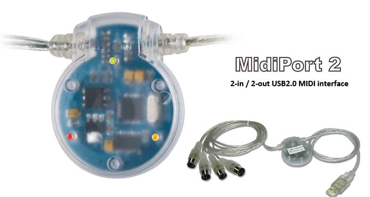  MIDIPORT 2 2 -IN -TWO MIDI TO USB 