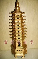 Домашняя обстановка снаряжение фен Шуи плюс грубая медная медь -тип Тонгвошан Пагода Вангвен Ихажиха Кайгуан Таунхан
