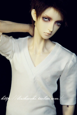 taobao agent BJD/Uncle, three -point customized clothing ++ casual series V -neck short -sleeved slim T -shirt ++