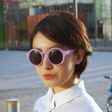 Круглые женские очки круглая рамка солнцезащитные очки ретро очки