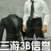 Sanyou ZY 1/6 Черный костюм поддерживает HT TTM19 мышечный корпус, дающий ремень