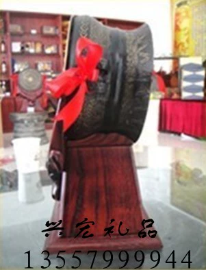 Guangxi Gifts 20 см. Чистый бронзовый медный барабан в Китае Гуанси. Подарки с подарками бизнес -качание подарки
