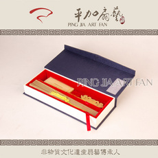 Аксессуары для веера 平加扇艺 高档女绢扇子礼盒套装 含白色扇架7