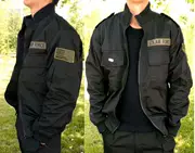 Áo khoác quân đội Mỹ đen 101 bộ phận phi công áo khoác phi công áo khoác nam giản dị Slim áo khoác Hàn Quốc mùa đông - Những người đam mê quân sự hàng may mặc / sản phẩm quạt quân đội