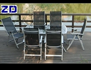 ZD-5260, bàn ghế ngoài trời bằng kim loại, bàn ghế sân vườn, ô dù ngoài trời, ô che nắng, ô ngoài trời - Bàn ghế ngoài trời / sân