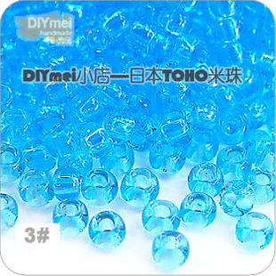 [3#] 2mm transparent general series Japan imported toho rice bead 10G Dongbao DIY chip beading material