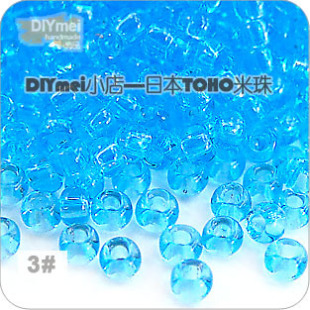 [3#] 2mm Transparent General Series Japan Imported ToHo Rice Bead 10G DONGBAO DIY Chip Beading Material