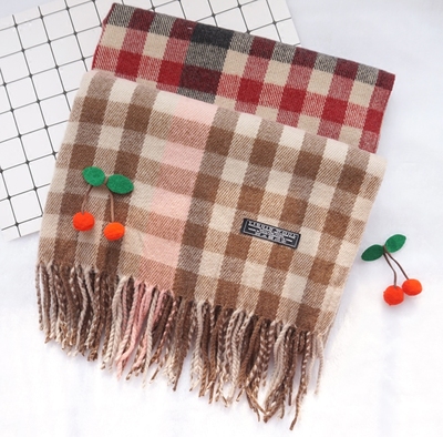 taobao agent Retro Japanese school skirt, fresh scarf, keep warm shawl