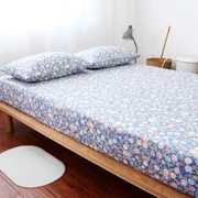 Một mảnh khăn trải giường cotton bình dị nhỏ hoa bông twill ký túc xá 1.2m1.5 mét 1.82.0 giường đơn - Khăn trải giường