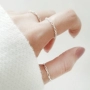 S925 sterling bạc nhẫn nữ đơn giản bạc tốt nhẫn thủy triều sinh viên bạc nhẫn quà tặng sinh viên Hàn Quốc trang sức nhan cuoi
