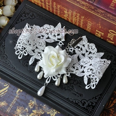 taobao agent Classic white sophisticated necklace for bride, Lolita style