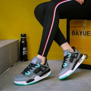 Giày retro mang phong cách Hong Kong Nữ sinh viên hoang dã Giày cao gót bóng rổ cao cấp Hàn Quốc 2018