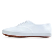 Đúp sao đích thực trắng giày quần vợt màu rắn giày vải unisex 32-44 yards cổ điển trắng giày quần vợt