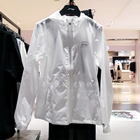 Li Ning thể thao áo gió nữ 2018 mùa hè đồ chơi huy động tên doanh dài tay áo khoác windproof phù hợp với AFDN142 áo gió mỏng