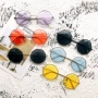 Hồng Kông phong cách kim cương trong suốt kính Hàn Quốc nam giới và phụ nữ thời trang marine lens sunglasses Hàn Quốc phiên bản của hoang dã mỏng kính mát thủy triều trong kinh bao ve mat khoi anh sang xanh essilor