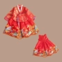 Trang phục múa trẻ em nữ trang phục hanbok Hàn Quốc 1-2-3 tuổi Cô gái dân tộc Qingsheng ảnh bộ vest gile đẹp cho bé trai