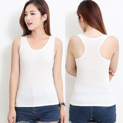 纯棉吊带背心女士白色打底衫 商品反馈