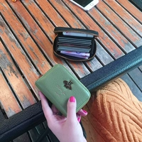 Thẻ Accord gói phụ nữ nhiều vị trí thẻ Hàn Quốc nhỏ dễ thương cá tính thẻ da refill ví mini đơn giản ví đựng thẻ card