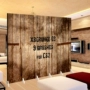 Tường gạch gỗ châu Âu nền màn hình gấp phân vùng thời trang phòng khách lối vào cà phê thanh video YY neo - Màn hình / Cửa sổ vách ngăn gỗ