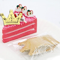 Запеченное украшение торта 50 Golden Crown Birthday Guted Birthday Birthday Gimbolding Flags West Point Plugc Card Прямые продажи