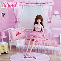 Anli 5 Li bộ đồ chơi trẻ em ăn mặc nhà búp bê hộp quà lớn Barbie búp bê bàn ​​trang điểm công chúa giấc mơ - Búp bê / Phụ kiện đồ chơi cho bé gái 7 tuổi